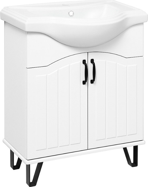 Тумба с умывальником Runo Марсель 65 + Классик 65