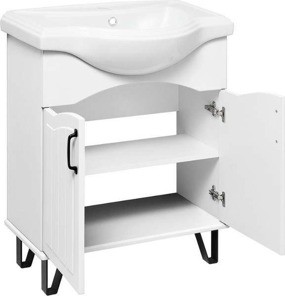 Тумба с умывальником Runo Марсель 65 + Классик 65