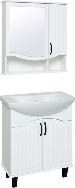 Тумба с умывальником Runo Марсель 65 + Классик 65