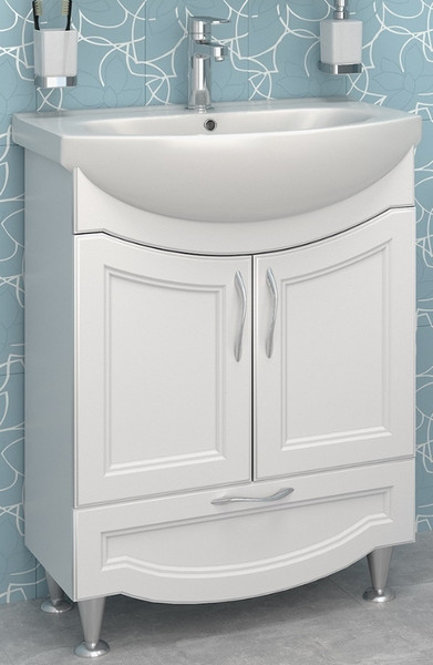 Тумба с умывальником Runo Неаполь 65 + Элеганс 65 - фото