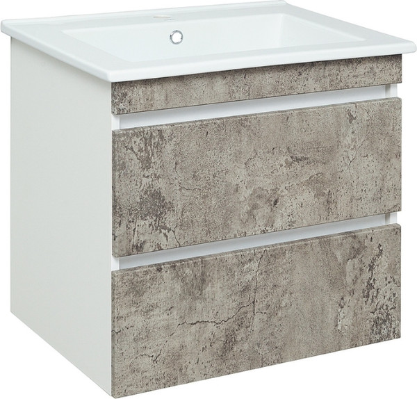 Тумба с умывальником Runo Манхэттен 65 + Оскар 65