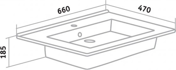 Тумба с умывальником Runo Манхэттен 65 + Оскар 65