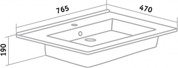 Тумба с умывальником Runo Манхэттен 75 + Оскар 75