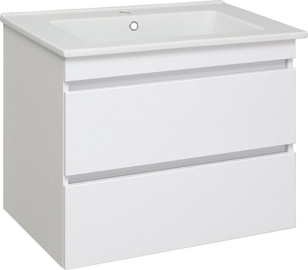 Тумба с умывальником Runo Манхэттен 75 + Оскар 75