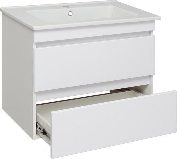 Тумба с умывальником Runo Манхэттен 75 + Оскар 75