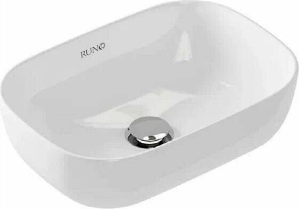 Тумба с умывальником Runo Вудлайн 65 + Cuatro 49x39