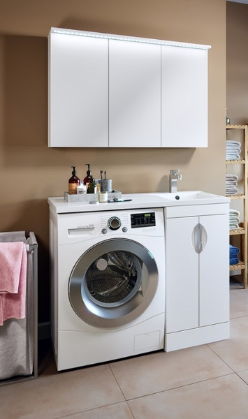 Тумба с умывальником Runo Лира 45 + Гамма 105 лайт с левым крылом - фото