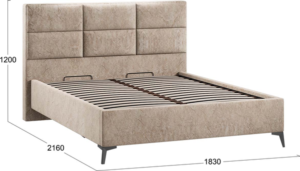 Двуспальная кровать ТриЯ Делана Тип 1 160x200