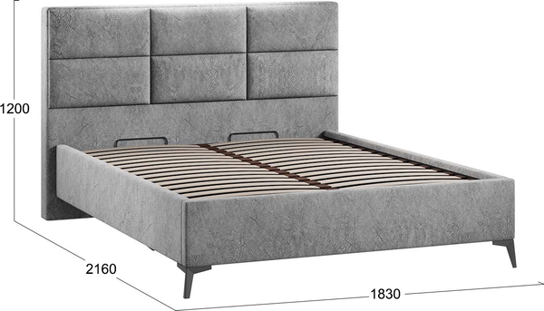 Двуспальная кровать ТриЯ Делана Тип 1 160x200