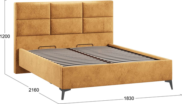 Двуспальная кровать ТриЯ Делана Тип 1 160x200