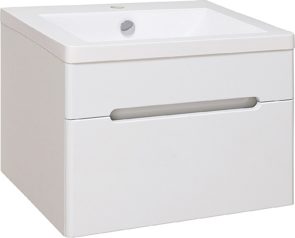 Тумба с умывальником Runo Парма 60 + Omega 60