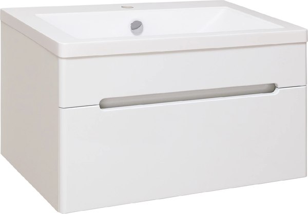 Тумба с умывальником Runo Парма 75 + Omega 75