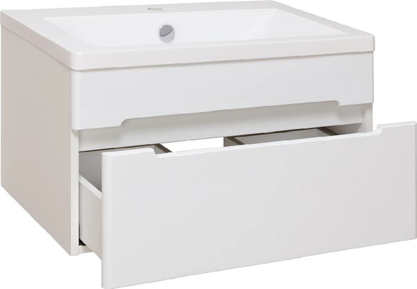 Тумба с умывальником Runo Парма 75 + Omega 75