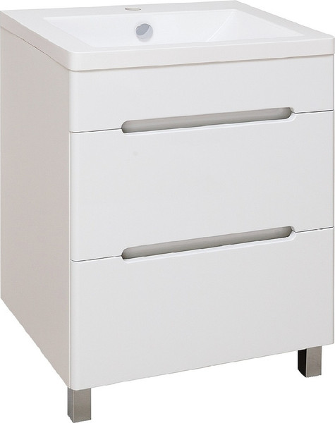 Тумба с умывальником Runo Парма 60 + Omega 60