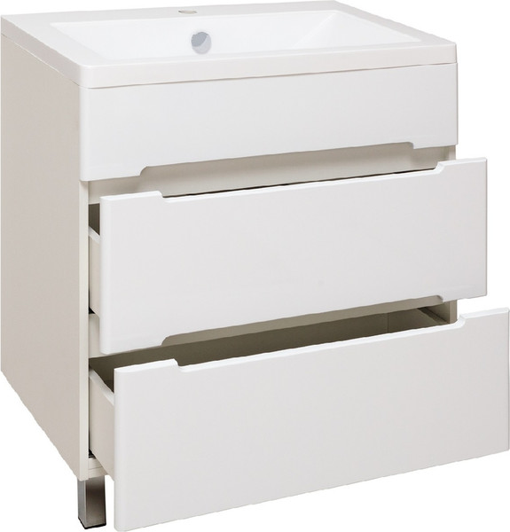 Тумба с умывальником Runo Парма 60 + Omega 60