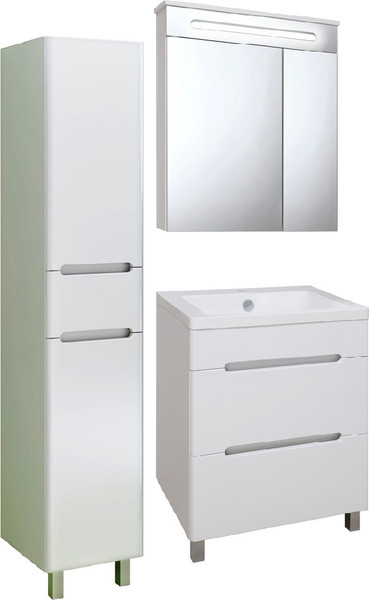 Тумба с умывальником Runo Парма 60 + Omega 60