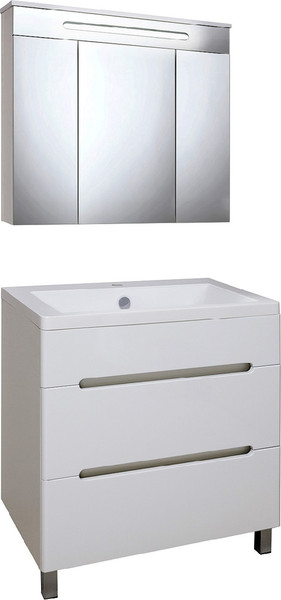 Тумба с умывальником Runo Парма 75 + Omega 75