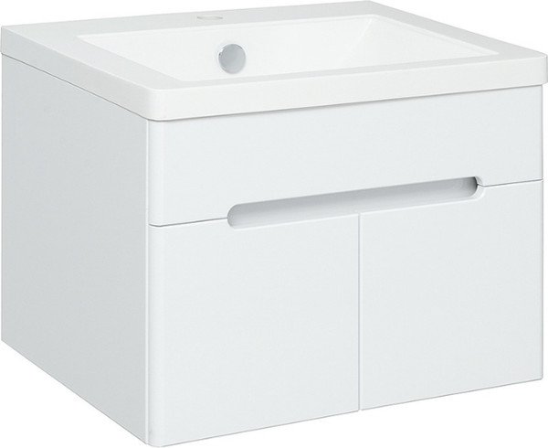 Тумба с умывальником Runo Парма 60 2 двери + Omega 60