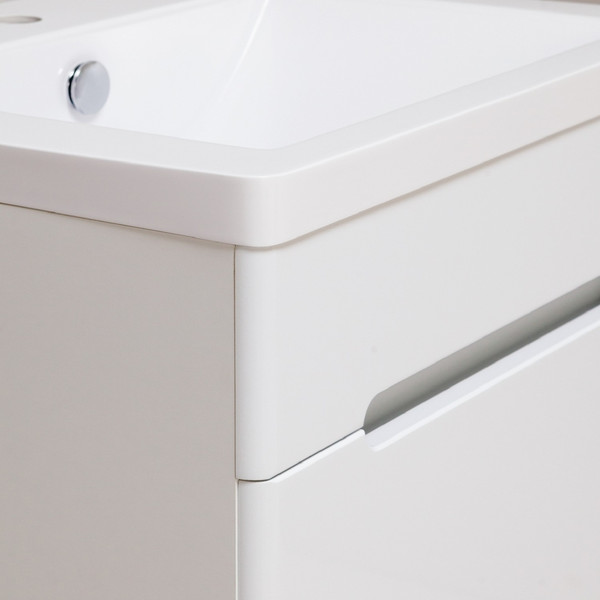 Тумба с умывальником Runo Парма 60 2 двери + Omega 60