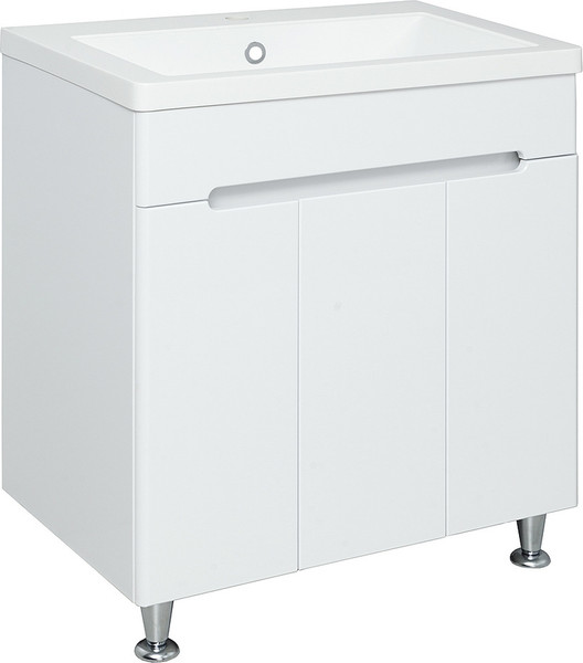 Тумба с умывальником Runo Парма 75 3 двери + Omega 75 - фото