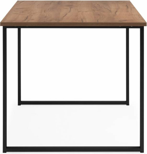 Обеденный стол Notta Лиман 117х77 / 615151 (дуб крафт золотой/черный матовый)