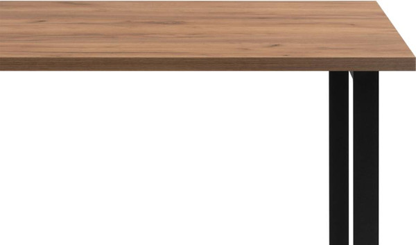 Обеденный стол Notta Лиман 117х77 / 615151 (дуб крафт золотой/черный матовый)