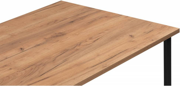 Обеденный стол Notta Лиман 117х77 / 615151 (дуб крафт золотой/черный матовый)