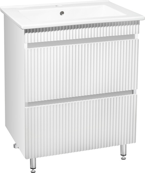 Тумба с умывальником Runo Модена 65 + Оскар 65 - фото