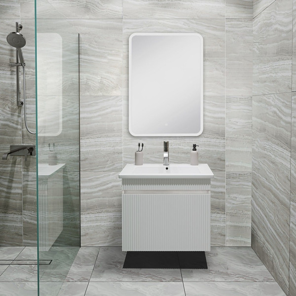 Тумба с умывальником Runo Модена 65 + Оскар 65 - фото