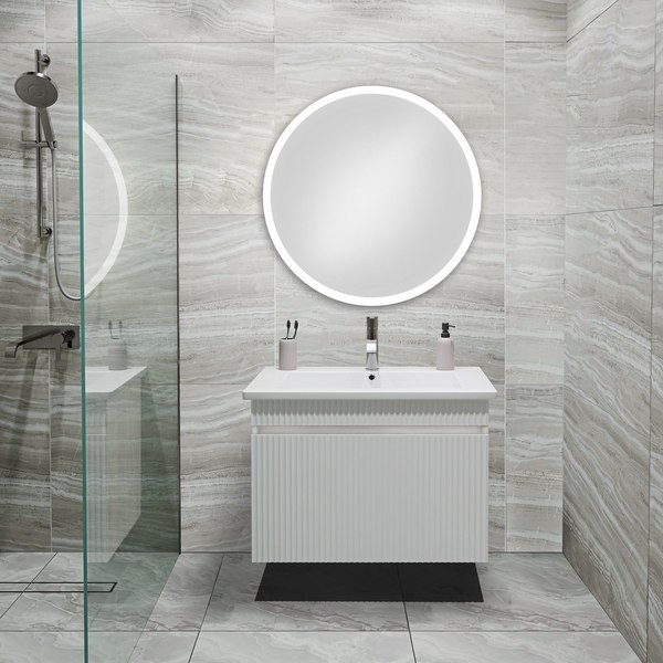 Тумба с умывальником Runo Модена 75 + Оскар 75 - фото