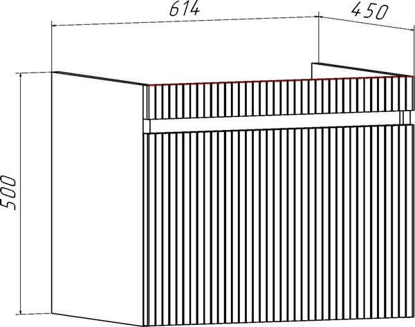 Тумба с умывальником Runo Модена 65 + Оскар 65