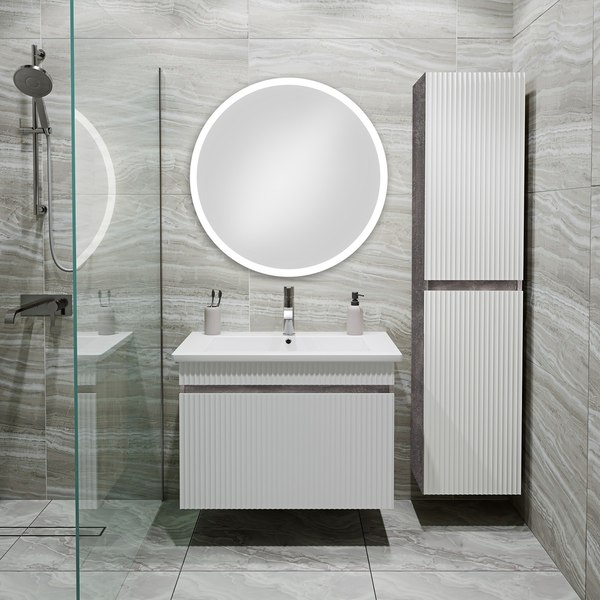 Тумба с умывальником Runo Модена 75 + Оскар 75 - фото