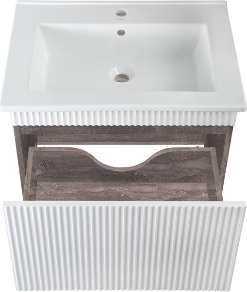 Тумба с умывальником Runo Модена 75 + Оскар 75