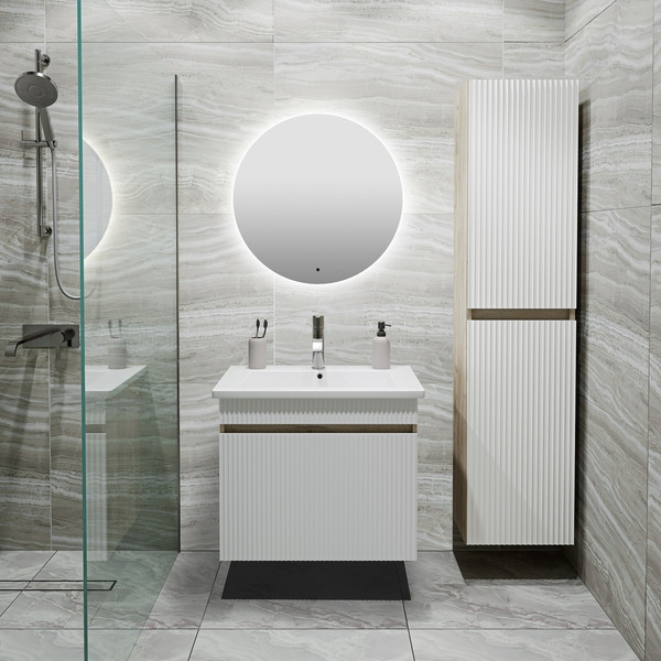 Тумба с умывальником Runo Модена 65 + Оскар 65 - фото