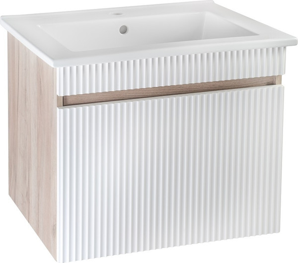 Тумба с умывальником Runo Модена 65 + Оскар 65