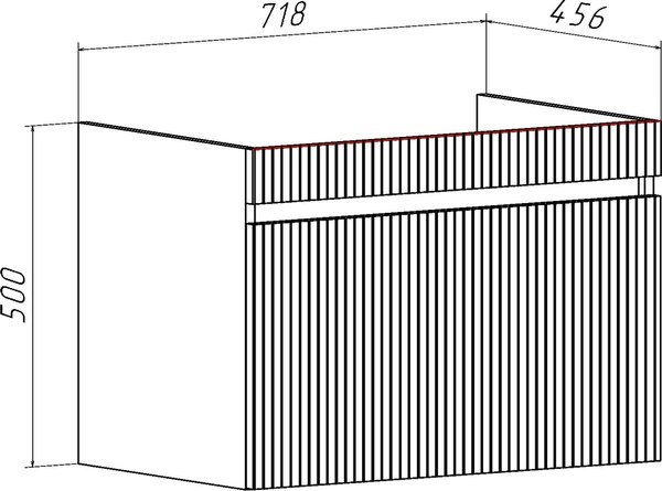 Тумба с умывальником Runo Модена 75 + Оскар 75