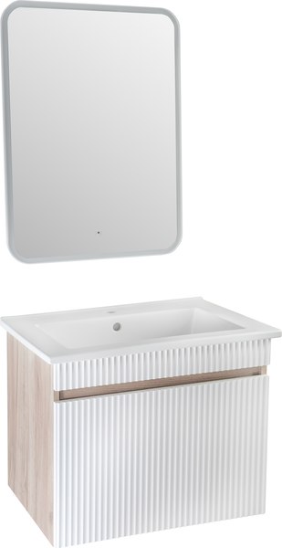 Тумба с умывальником Runo Модена 75 + Оскар 75