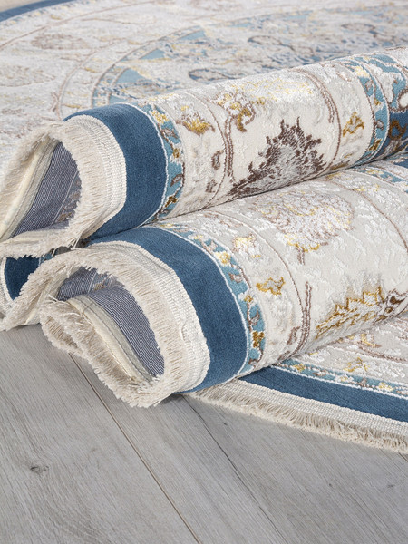 Ковер Arda Zarina A050B-OVAL-D.BLUE-CREAM