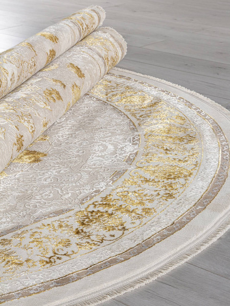 Ковер Arda Zarina A123B-OVAL-CREAM-GOLD FDY
