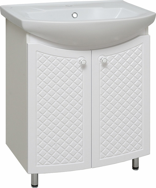 Тумба с умывальником Runo Милано 65 + Элеганс 65