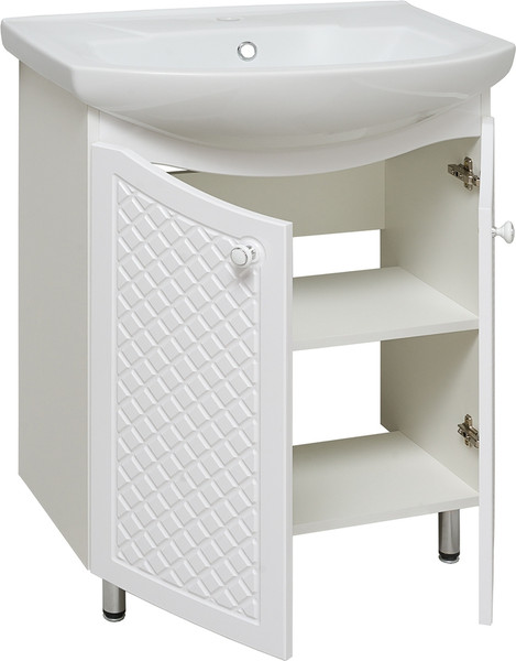 Тумба с умывальником Runo Милано 65 + Элеганс 65