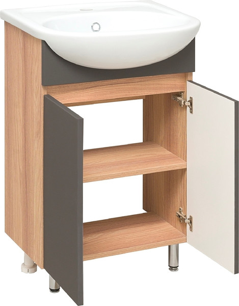 Тумба с умывальником Runo Лада 50 + Уют 50