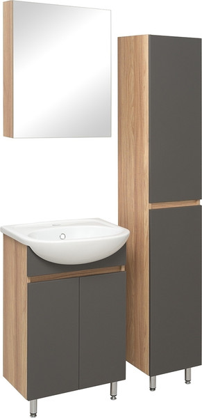 Тумба с умывальником Runo Лада 50 + Уют 50