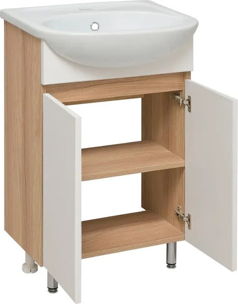 Тумба с умывальником Runo Лада 60 + Уют 60