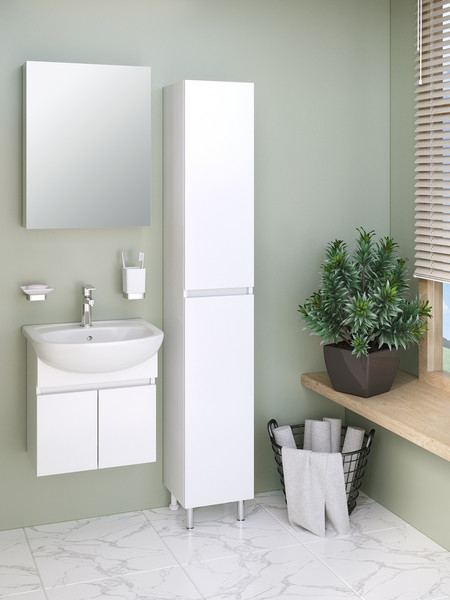 Тумба с умывальником Runo Лада 50 + Уют 50 - фото