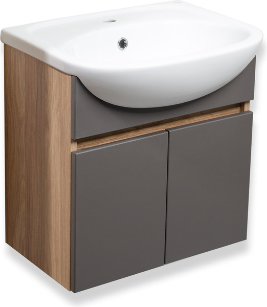 Тумба с умывальником Runo Лада 50 + Уют 50