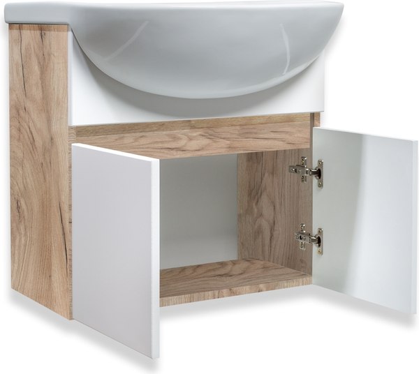 Тумба с умывальником Runo Лада 60 + Уют 60