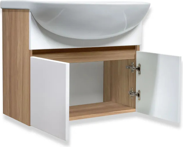 Тумба с умывальником Runo Лада 60 + Уют 60