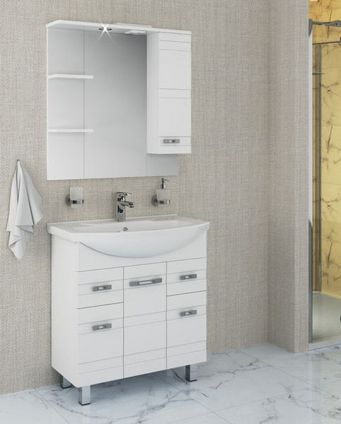 Тумба с умывальником Runo Турин 85 + Стиль 85 - фото