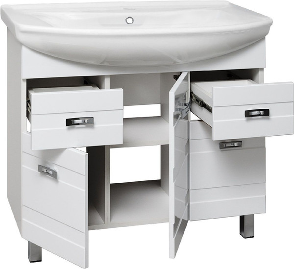 Тумба с умывальником Runo Турин 85 + Стиль 85